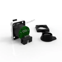 Horn Signal Rj45 Plug Outdoor Ip65 Waterproof Panel Mount Ethernet Rj45 Female Connector