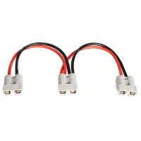 High Current Connector Piggyback Lead 1To 2 175A Connector Cable 8G Red & Black 30cm length