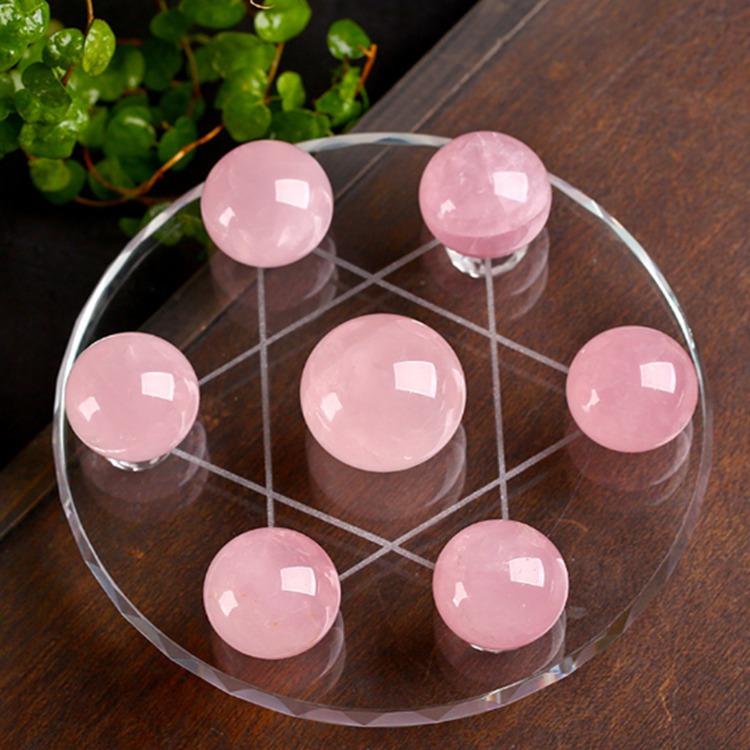 20 mm Natural Powder Crystal Seven Star Dragon Ball Array Crystal Round ...