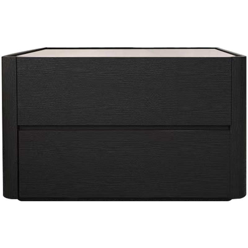 Black minimalist modern bedside table