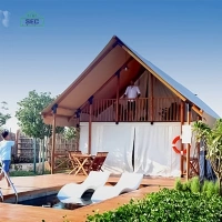 Familien zelt outdoor camping waterproof Bathroom glamping canvas safari tent luxury