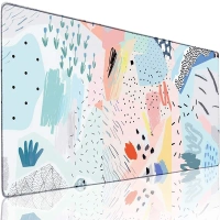 Customized printing pad with Stitched Edge Premium-Textured Non-Slip Rubber Base Mouse pad