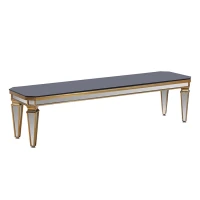 Luxury Designs Gold Stainless Steel Leg Living Room Furniture Black Glass Top Modern TV Stand Table