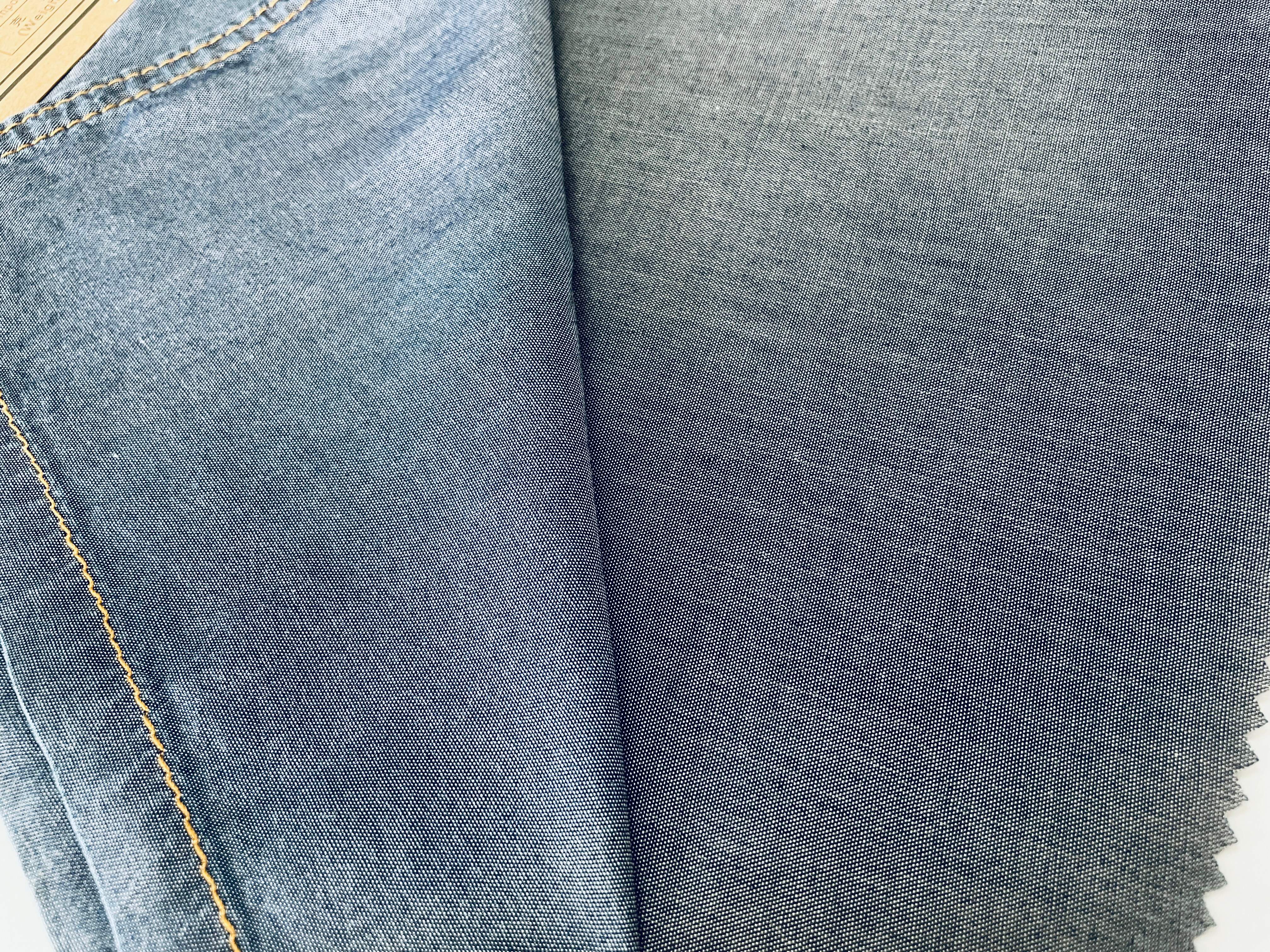 40S Tencel Denim Stoff fein und strukturiert