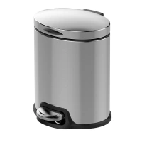 5L/12L/20L/30L/40L Stainless Steel Round Ergonomically Designed Pedal Oval Bathroom Bin