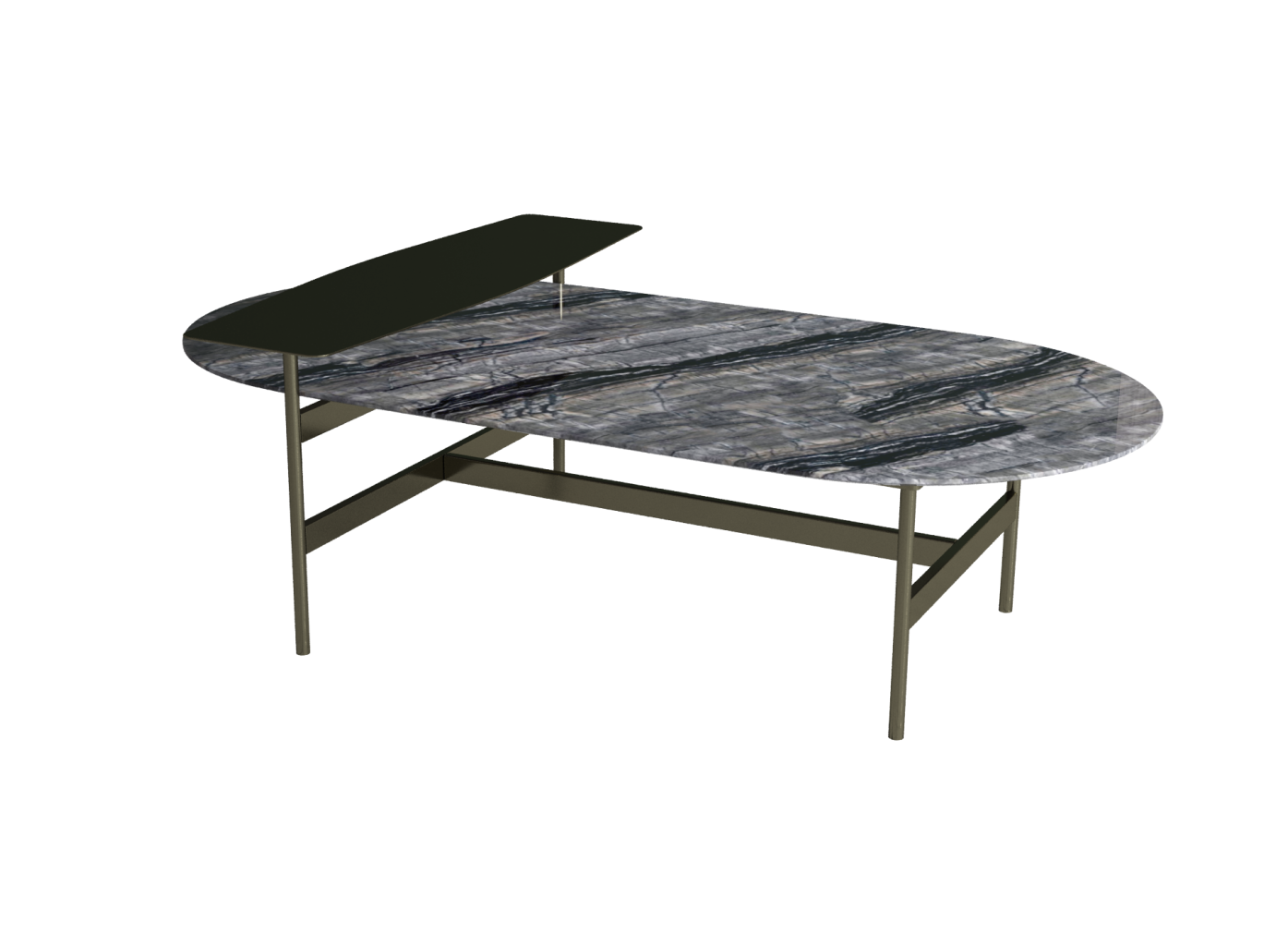 Natural marble Italian minimalist living room coffee table