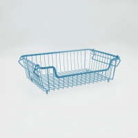wholesale factory metal iron basket bin storage picnic basket with handle