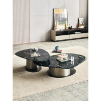 Italian marble combination coffee table Scandinavian light luxury coffee table combination