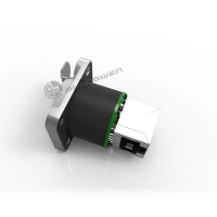 Crystal Socket Ethernet Rj45 8 Pin Connector 90 degree Indoor Signal Female Connector For Led Screen IP44