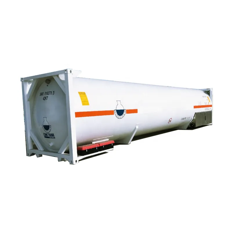 ASME ISO Standard Industrial Gas 40FT LNG ISO Tank Container ...
