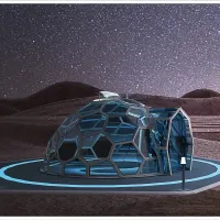 Outdoor Camping Hotel Resort Windproof and Snow Resistant Hexagonal Aluminum Alloy Frame and Clear Tempered Glass Geodesic Dome Tent for Winter