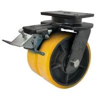 2years warranty 3 ton heavy duty pu caster wheel for heavy machinery and equipment