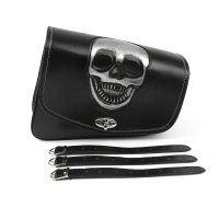 Ex Factory Price High Quality Saddlebag Skull bag Storage Tool Bag Skull Scoot Universal For Harley HONDA