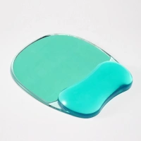 Crystal Gel Mouse Pad Wrist Rest,Ergonomic Design, Redistribute Pressure Points, Transparent Soft , Stain