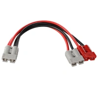 High Current Connector Piggyback Lead 1 to 2 50A Connector ,8AWG cable ,300MM
