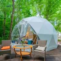 Factory price soundproof dome house transparent winter hotel dome small geodesic igloo PC dome tent