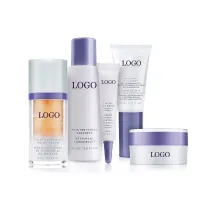 OEM beauty product 24k gold skin care whitening cream set anti aging brightening skin care set