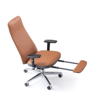 bifma ergnomi chair office furniture manufacturer office seating sillas de oficina PU leather chair with footrest for staff or manager