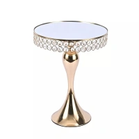 Wholesale gold wedding party decoration dessert table display stand dessert holder for sale