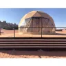 Family Outdoor Camping Living Resort Hotel House Luxury Glamping UV-resistance Windproof Waterproof PVC Geodesic Dome Tent for Desert