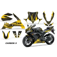 Street Bike Graphics Kit Decal Sticker Wrap For Yamaha YZF R1 04-05 CARBONX Y