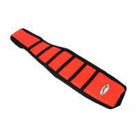 RED Rubber Vinyl Ribbed Gripper Soft Seat Cover For Honda XR650R 650R 2000 -2009