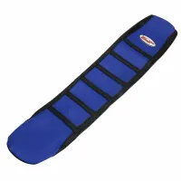 Motorcycle Blue Ribbed Gripper Soft Seat Cover For Yamaha YZF250 YZ250F 2010-13