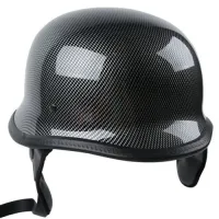 Comfortable Carbon Fiber German Half Face Helmet Motor Scooter Biker Helmets