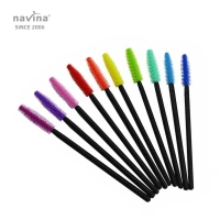 navina Disposable Eyelash Brush Eyelashes Extension Tools Mascara Wands Applicator Separator Silicone Eyelash Brush Cosmetic
