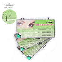 navina Custom Private Label Wholesale Price 3D 8-14mm C Synthetic Volume Lash Premade Fan Eyelash Extension
