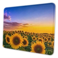 Customized Computer Desk Small Large Thickened Seaming Sunflower Mouse Pad