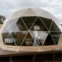 100% Waterproof Cotton Insulation Winter Igloo House Outdoor Exhibition Event PVC Fabric and Steel Pipes Geodesic Dome Tent for Trade Show