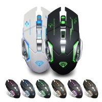 Gaming Racing charging 7-color Backlight Breath Comfort Gamer Mice Rechargeable Wireless Gaming Mouse