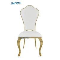 China manufacturer white wedding chair gold frame elegant high grade dining chairs