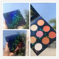 Trendy Hot Sale 9 Color Big Size Eyeshadow Fashion Cosmetic Contour Concealer Blush Makeup Eyeshadow Palette For Wholesale