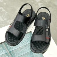 2022 summer new men's sandals, comfortable soft soles, Korean sandals, two wear fashion trend, father shoes wholesale