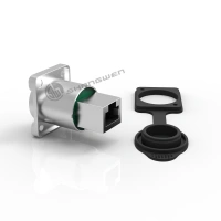 China Sales Outdoor Waterproof Ip65 Signal Ethernet Rj45 Female Connector For Video Lighting Equipment