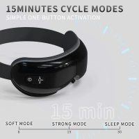 A Smart electric relaxer eye massager with USB charging 42° heat therapy high frequency vibration airbag kneading eye contour Relieve migraine