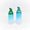 High-end custom plating various colors foam pump gold, silver, blue and green color gradient spray PET foam bottle