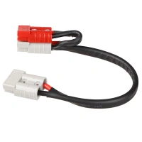 SED style connector 50A single to twin splitter plug adapter cable 8AWG 30cm length for air compressor
