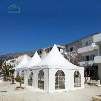 Exhibition Event Wedding Party Trade Show Aluminum Alloy Frame PVC Fabric Luxury Gazebo Pagoda Tent Outdoor