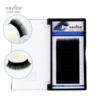 navina Soft Silk Lash Wholesale Price 0.05 0.07 0.10 Korea Eyelash Extension Professional Natural Individual Eyelash Extensions