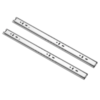 2 fold 27mm single extension drawer slides with ball bearings for Kitchen cabinet