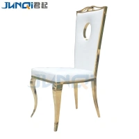 flower round back design stainless steel chair high quality dining modern banquet sofa chair leisure chair
