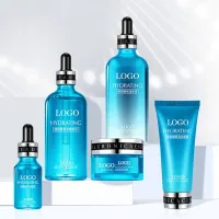OEM 5pcs Facial Cleanser Toner Lotion Eye Cream Serum Revitalizing Hydrating Moisturizing Skin Care Set
