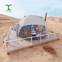 Winter Dome Tent Used Outdoor Geodesic Dome Glamping Tent Camping House Tent with Chimney