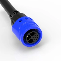 Outdoor Quick Simple Self Locking System 3 Core 9 Pin Industrial Female Connector