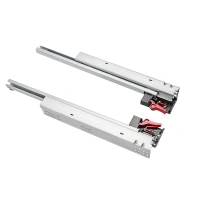 2 fold push open full extension undermounted drawer slide with galvanized steel for kitchen