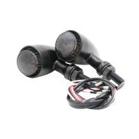 High Quality Black Metal LED Stop Brake Turn Signal Indicator Amber Light Motorbike Scooter