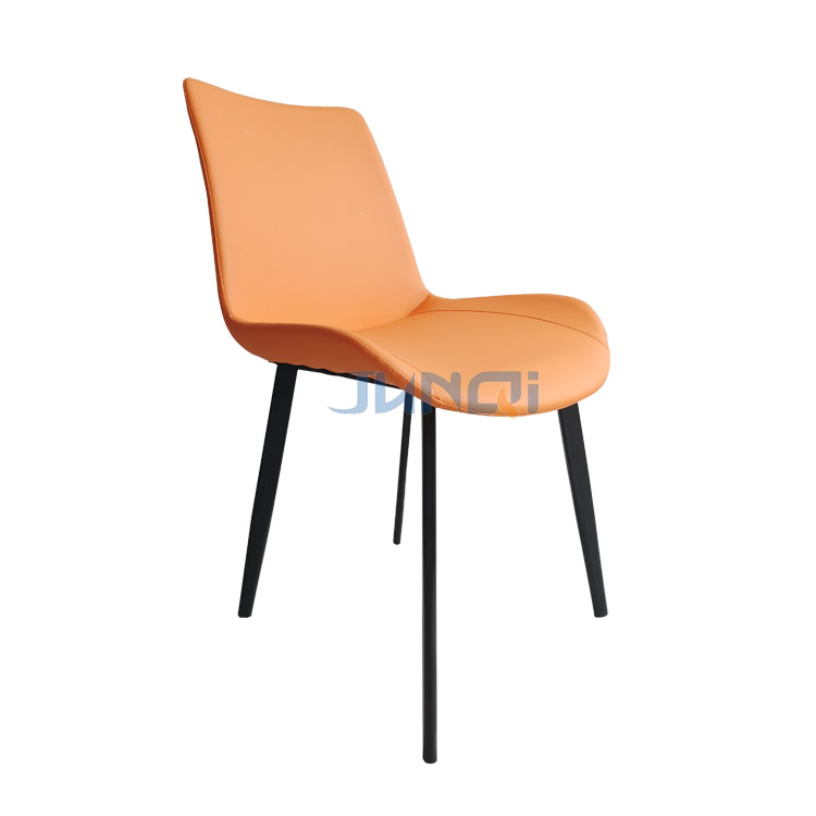 Nordic stackable metal frame luxury dining room modern dining chairs